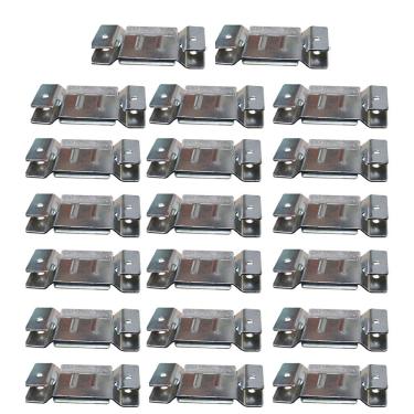 Imagem de 20 Pares de Conector de Encaixe para Móveis Sofá Cabeceira Painel Zincado G59