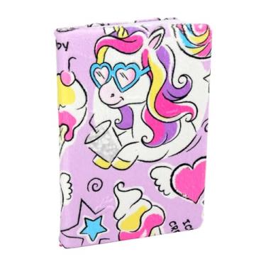 Imagem de Caderno Unicórnio Divertido com Capa Colorida e Folhas Pautadas para Escrita Criativa Polibrinq