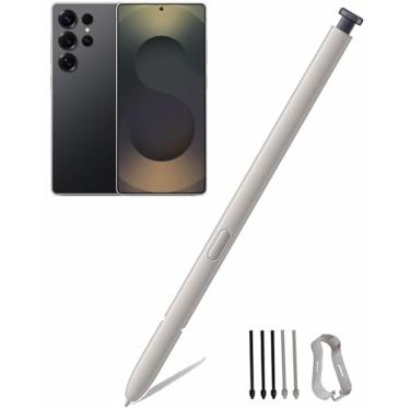 Imagem de Caneta Galaxy S25 Ultra S (sensor de pressão 4096) de substituição para Samsung Galaxy S25 Ultra 5G Touch Stylus Pen, caneta S25 S + pontas/pontas de substituição (preto)