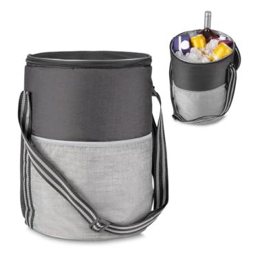Imagem de Bolsa Térmica 26L – Nylon 300D, Bolso Frontal, Alça de Ombro Ajustável, Ideal para Bebidas