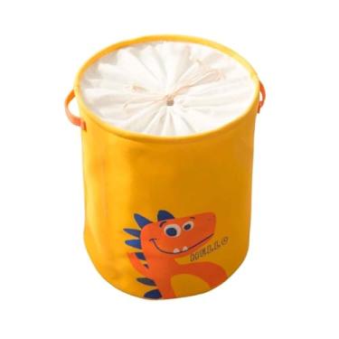 Imagem de Cesto Organizador Infantil Para Brinquedos, Porta Trecos e Roupas Estampado Dobrável Em Tecido Com Fechamento (UTI08-DAM)