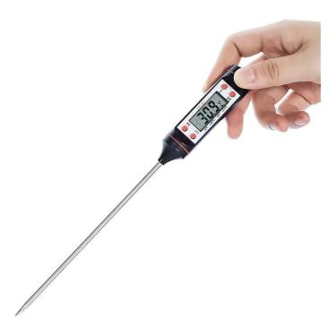 Imagem de Termômetro Culinário Digital Espeto Alimento Cozinha Carne C