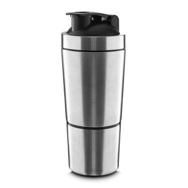 Imagem de Garrafa Coqueteleira Inox 750ml Com Copo E Mola - Perfeita Para Bebidas E Suplementos!