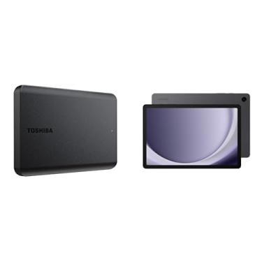 Imagem de HD Externo Toshiba 2TB Canvio Basics Preto + Galaxy Tab A9+ 5G, Grafite, Tela 11", 64 GB