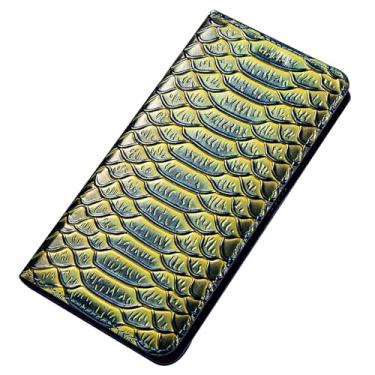 Imagem de POYUFRG Capa de couro genuíno para Honor Magic 8 Pro/Magic 8, capa de telefone carteira de negócios de alta qualidade com compartimentos para cartões, capa flip com suporte, azul, 8 Pro