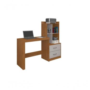 Imagem de Escrivaninha Com Estante 2 Gavetas Alana Jcm Móveis