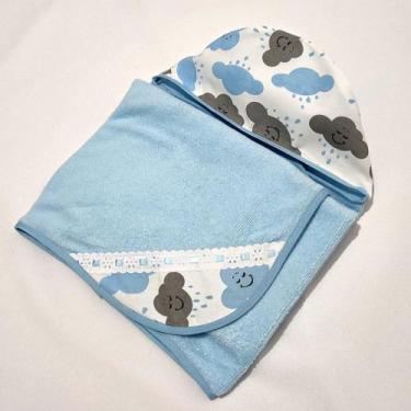 Imagem de Toalha de Banho Bebê Dupla Camada 100% Algodão - Mãe e Filho Enxovais 