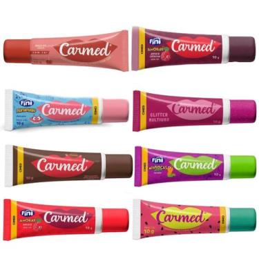 Imagem de Kit Carmed Hidratante Labial 8 Unidades Diversos Tipos