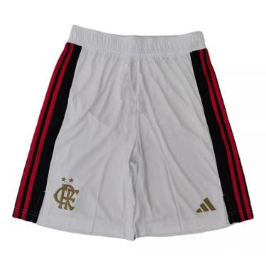 Imagem de Bermuda Flamengo Basquete Branca Unif 2 2023 adidas IR9487-Masculino