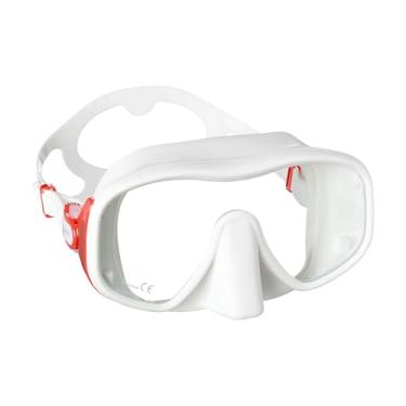 Imagem de Mares Máscara de mergulho sem moldura Júpiter - Vermelho e Branco