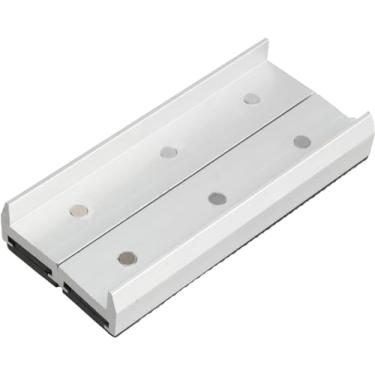 Imagem de AnRui Mandíbulas macias de torno de alumínio de 12,7 cm para torno de bancada com almofadas de borracha magnéticas capas para marcenaria, fabricação DIY, encanamento, 1 par