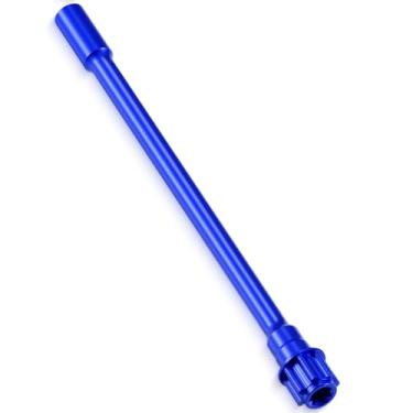 Imagem de BRKRC Aluminum 7075 Alloy Center Drive Shaft for Tra-xxas 1/16 Mini Mini Maxx 4WD RTR XRT Mini Slash 4X4 Short Course Truck Upgrades (Blue)