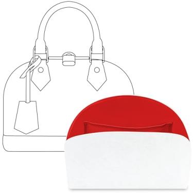 Imagem de FANJI Project Inserção organizadora de bolsa para LV Alma BB, ajuste personalizado dentro de bolsa leve e resistente à água (Rogue Coeur)