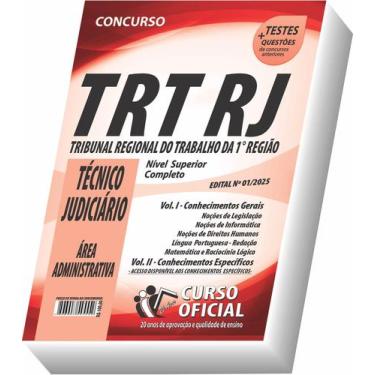 Imagem de Apostila Trt - Rj - Técnico Judiciário - Área Administrativa - Curso o