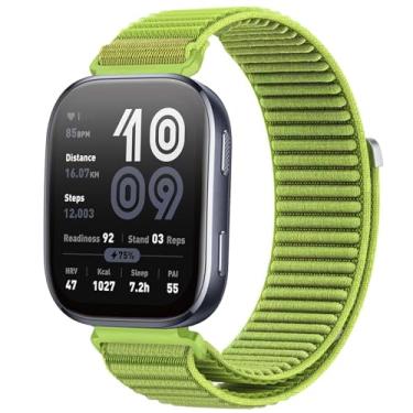 Imagem de ZOCOVIN Pulseira de relógio de nylon de 22 mm compatível com Amazfit Bip 6/Bip 5, pulseiras de substituição esportivas macias para Amazfit GTR 4/GTR 3/GTR 3 Pro/GTR 2/2e/Balance/Cheetah Pro, mulheres