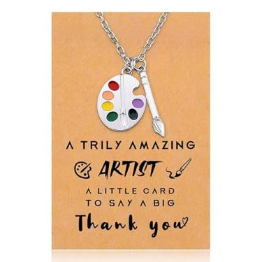 Imagem de Tofwaol Presente de aniversário e Natal para mulheres e homens, presente de agradecimento para advogado dentista, colar de prata com cartão de agradecimento, Zinco, Sem Pedra Preciosa