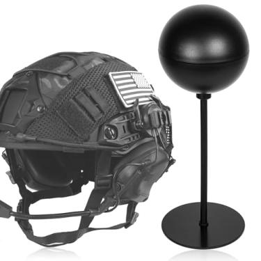 Imagem de Suporte de parede de equipamento tático | Suporte de capacete e colete estilo militar | Opções de madeira e alumínio aeroespacial | Armazenamento modular para Airsoft, treinamento, exibição de