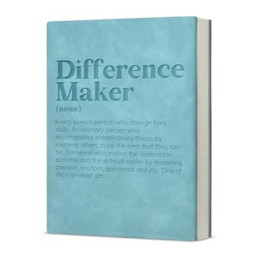 Imagem de KSFFWQIN Diário de caderno de presentes Difference Maker, presentes de agradecimento para chefe, colega de trabalho, líder professor, diário de redação de definição de criador de diferenças