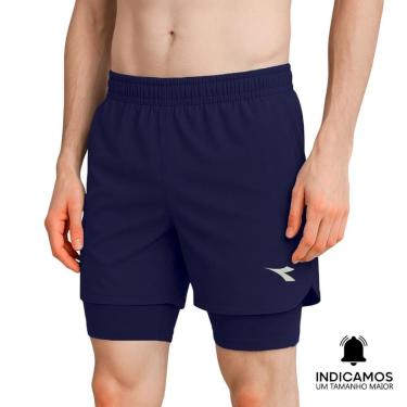 Imagem de Short Duplo Diadora Small Logo Masculino