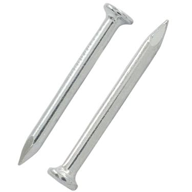 Imagem de Litoexpe 800 peças de pregos de aço inoxidável de 2,5 cm, pregos de cabeça redonda de 25 mm para projetos de acabamento de parede e madeira e carpintaria