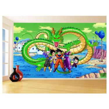 Imagem de Papel De Parede Dragon Ball Goku Vegeta Anime 3,5M Dbz410 - Você Decor