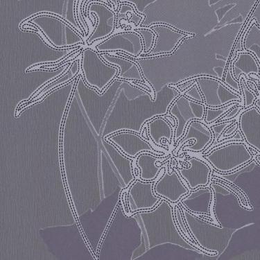 Imagem de Papel De Parede K&G Papel De Floral Azul E Lilás - K&G Papel De Parede