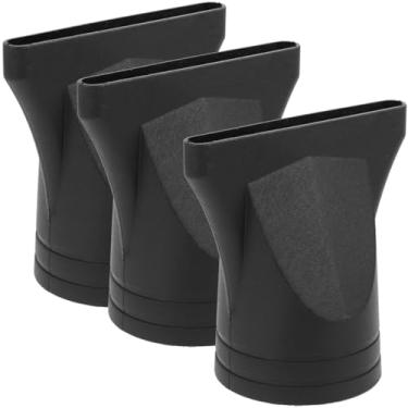 Imagem de Baluue 3 peças de acessório para secador de cabelo, substituição de bocal de secador de cabelo estreito de plástico, concentrador de bocal soprador para ferramenta de estilo de 40 mm-48 mm para uso