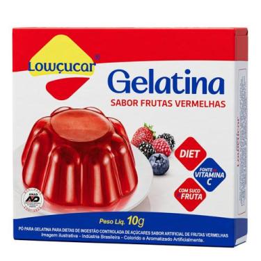 Imagem de Gelatina Lowçucar Sabor Frutas Vermelhas 10G