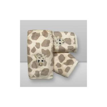 Imagem de Kit Paninho de Boca Laço Bebê Babitas Bordado - LACO BEBE, GIRAFA, 25X