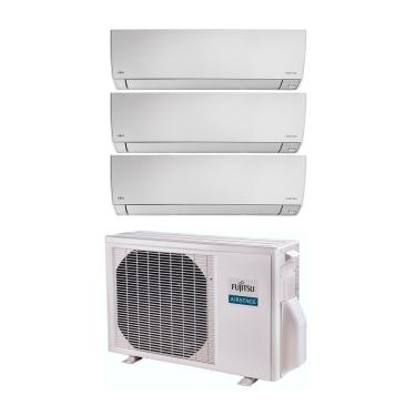 Imagem de Ar Condicionado Tri Split Fujitsu Inverter Airstage Premium 18.000 BTUs (3x Hi Wall 9k) Quente E Frio 220V