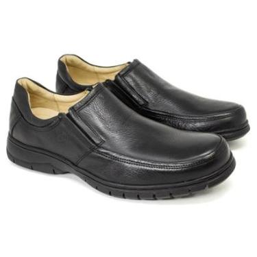 Imagem de Sapato Masculino Anatomic Gel 360° Plus Couro Legítimo Rústico Palmilha Confortável Flexível 7902-Masculino