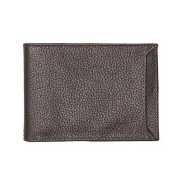 Imagem de Carteira Couro Toscana Cartier Cafe/couro Mostarda/ Friso Marinho Samello-Masculino