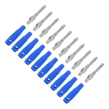 Imagem de Acouto Plugues Banana de 10 Unidades de 4 Mm e 7 Pinos - Conectores Machos Empilháveis ​​com Manga de PVC Macio - Classificação 1000V 32A Alto-falantes Ideais, Uso Doméstico/escritório, Conexão de