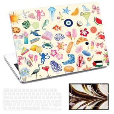 Imagem de AKIT Compatível com MacBook Air 13 polegadas 2025 2024 2023 2022 M4 M3 M2 A3240 A3113 A2681, capa rígida para laptop com protetor de tela + capa de teclado para MacBook Air de 13,6 polegadas - Comida