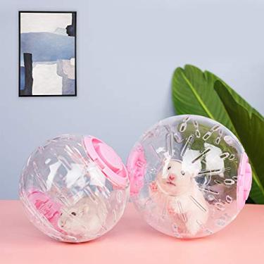 Imagem de 4 9 polegadas Transparente Run-about Exercício com Flash Light para Hamsters Pequeno Animal Rolling Jogging Treinamento Atividade Brinquedo de Pet Especial