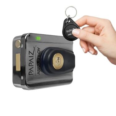 Imagem de Fechadura Elétrica para Portão EML300 com Leitor RFID, Acabamento Inox e Sistema de Abertura por Tag