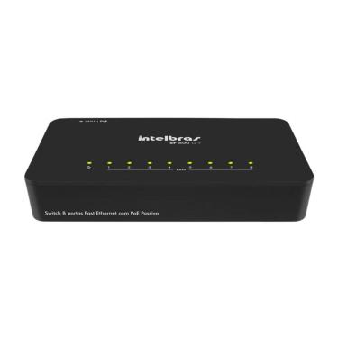 Imagem de Switch Intelbras Fast Ethernet SF 800 + 8 portas 10/100 Homologação: 136132205567