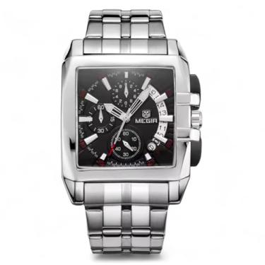 Imagem de Relógio Masculino Esportivo de Luxo Cronometro Resistente Água Calendário Completo