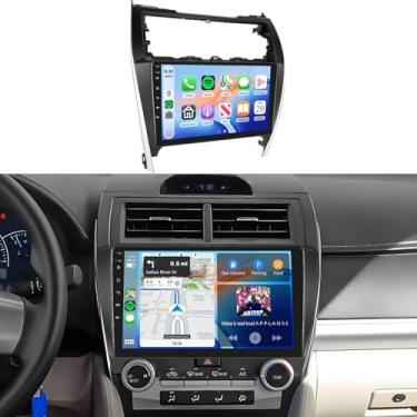Imagem de Rádio estéreo de carro 4 + 64 G para Toyota Camry 2012-2014, tela sensível ao toque IPS de 10,1 polegadas/Android 13/Wireless CarPlay/Android Auto/DSP 32 EQ/Navegação GPS/WiFi/5.0Bluetooth/FM/RDS/SWC