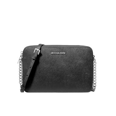 Imagem de Michael Kors Bolsa transversal para viagem grande leste/oeste, rosa, Ferragens prateadas/pretas, One Size