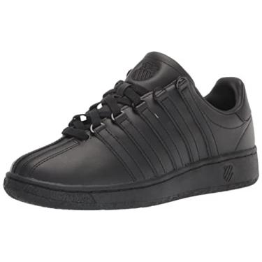Imagem de K-Swiss Tênis feminino clássico Vn, Preto/Preto, 36 BR