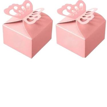 Imagem de GTIANHE-TAN 25 caixas de presente pequenas para presentes de festa, pacote a granel, embalagem versátil (rosa)