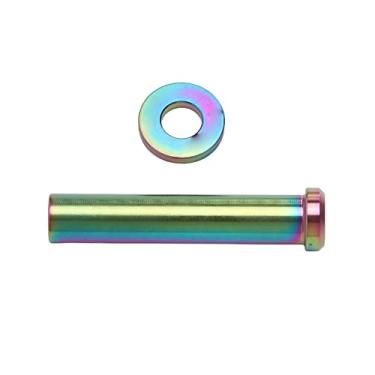 Imagem de KIMISS Porcas Fixas de Braçadeira de Bicicleta C - Porcas de pivô de Freio C de Liga de Titânio Com Arruela, Leve M6x40mm para Ciclismo de Montanha e Estrada (Colorido)