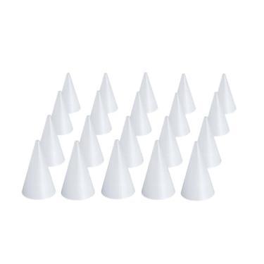 Imagem de EZPiping Ponta de decoração redonda reutilizável nº 2 20 peças tamanho padrão (base Ø 1,9 cm, altura 3,1 cm) – serve para acopladores Wilton & Ateco – Bico leve – HDPE de grau alimentício FDA