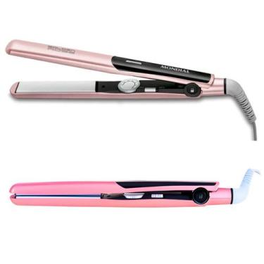 Imagem de Prancha Alisadora Chapinha de Cabelo Revestimento Cerâmico + Tourmalin