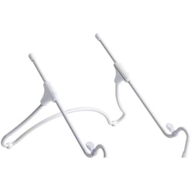 Imagem de Suporte para Laptop Ajustável, Branco, Plástico, 24,5x24,5cm, Ergonômico, Portátil, com Ventilação, Antiderrapante, 318g
