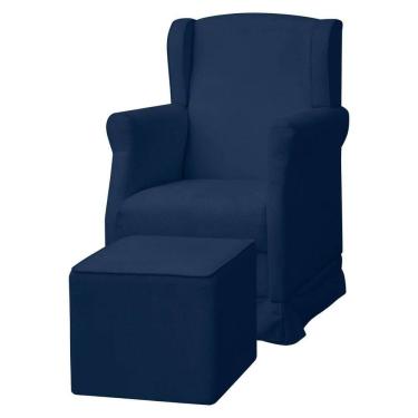 Imagem de Poltrona De Amamentação Com Balanço e Puff Doçura Bouclê