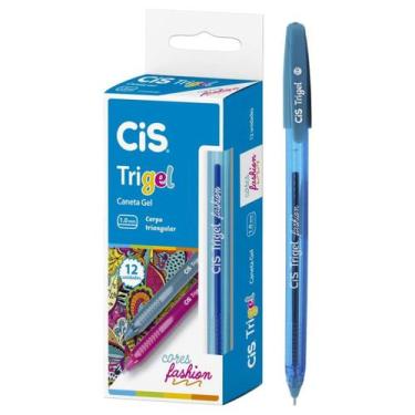 Imagem de Caneta em Gel Cis Trigel Fashion/Pastel Cx 12 Unidades Escrita Macia P