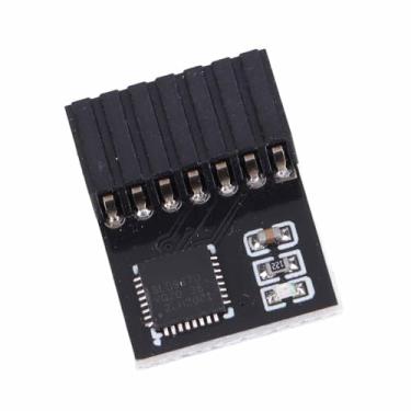 Imagem de Luqeeg Módulo TPM 2.0, Módulo TPM SPI Preto de Armazenamento Seguro de Operação Fácil de 14 Pinos para Placa-mãe de PC