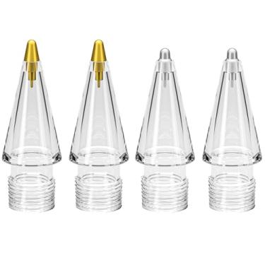 Imagem de COOSTART Pontas de substituição para Apple Pencil 2ª geração/1ª geração/USB-C/Apple Pencil Pro Generation, pontas de metal para Apple Pen compatíveis com estojo de transporte, 3 6B, 3 12B, pacote com